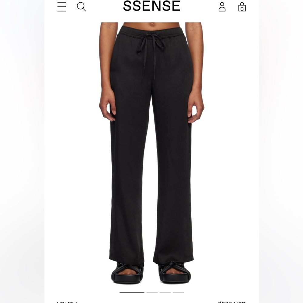 YOUTH - Black Fluid Lounge Pants